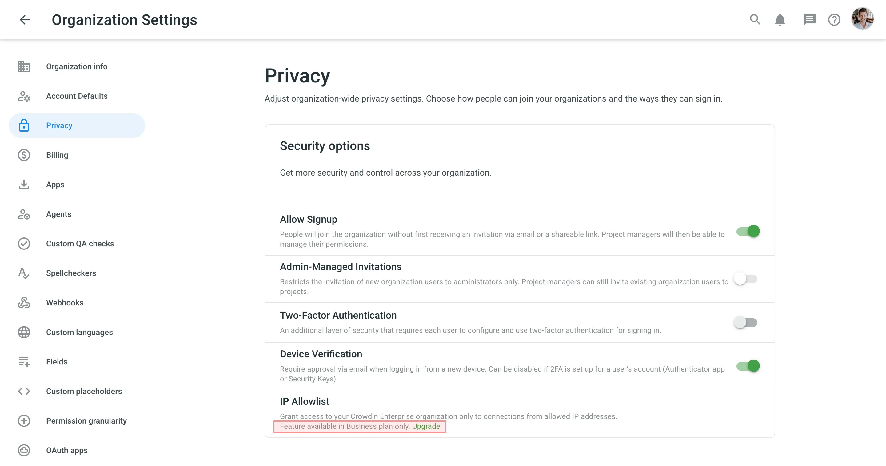 Not Available Feature